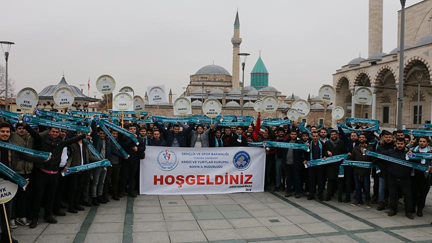 KYK yurtlarında kalan 650 öğrenci Konya'da