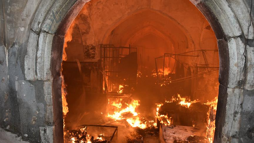 TİKA Kerkük'te yanan tarihi çarşı için onarım raporu hazırladı 
