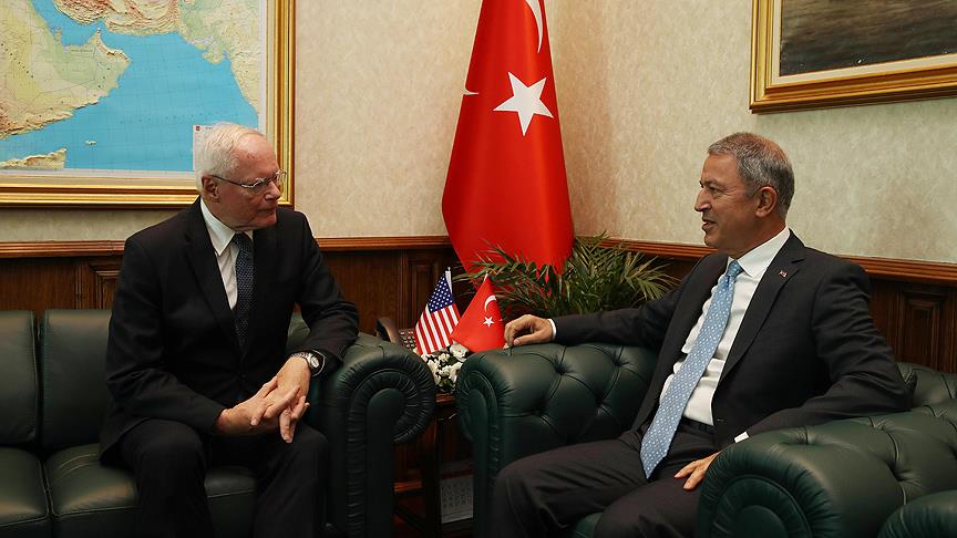 Milli Savunma Bakanı Akar, ABD'nin Suriye Özel Temsilcisi Jeffrey'i kabul etti