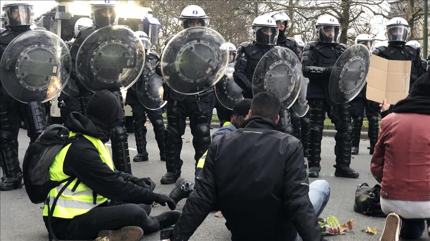 'Yellow nightmare' in Brussels