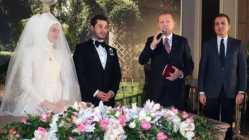 Cumhurbaşkanı Erdoğan nikah şahidi oldu