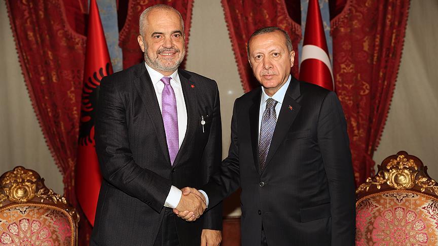 Presidenti Erdoğan takim me kryeministrin Rama 
