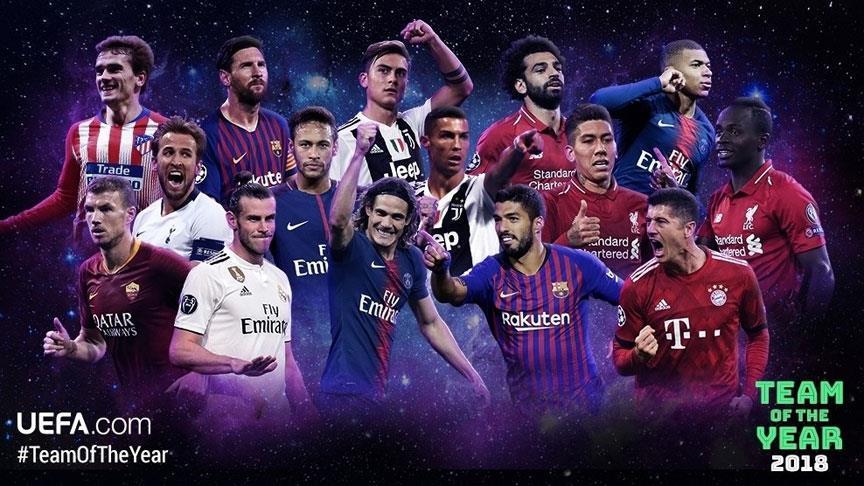 Uefa Nominates 50 Players For Team Of Year