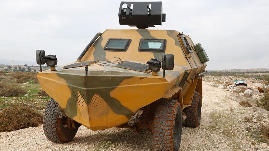 Suriyeli askeri muhaliflerden yerli zırhlı araç