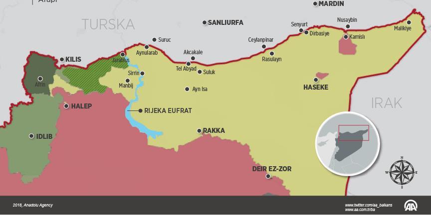 Teroristi YPG/PKK-a promijenili etničku strukturu na području istočno od Eufrata