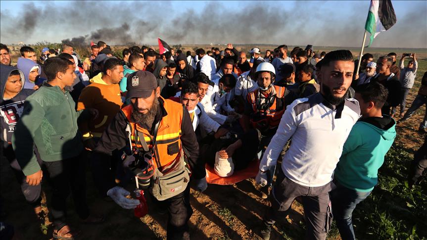 نظامیان اسرائیل 75 فلسطینی‌ را در مرز غزه زخمی کردند