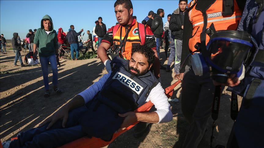 Izraelski vojnici ranili Mustafu Hassunea, fotoreportera Anadolu Agency