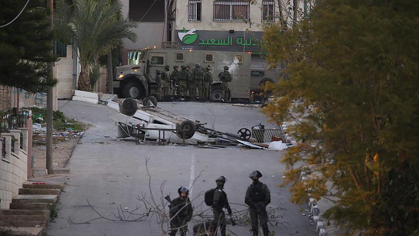 İsrail güçleri Batı Şeria'da 14 Filistinliyi yaraladı