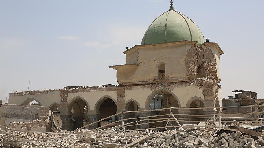 DEAŞ'ın yıktığı tarihi caminin yeniden inşasına başlandı