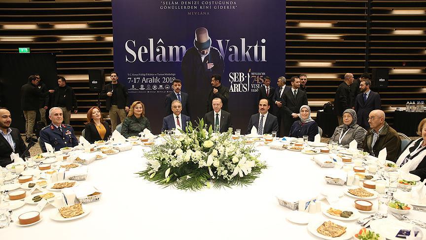 Cumhurbaşkanı Erdoğan 'Selam Vakti Buluşmaları' akşam yemeğine katıldı