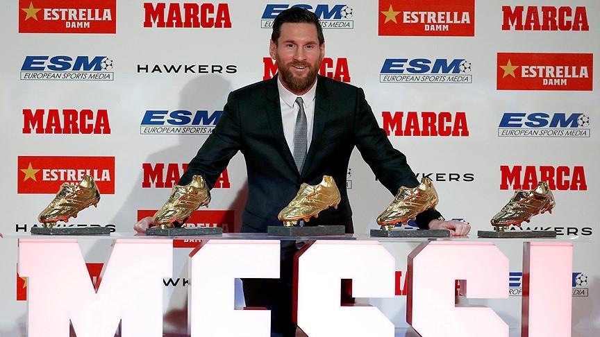 confirmar colina Instantáneamente El argentino Lionel Messi recibió su quinta Bota de Oro