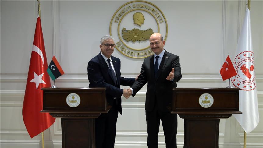 وزير الداخلية التركي يلتقي نظيره الليبي في أنقرة