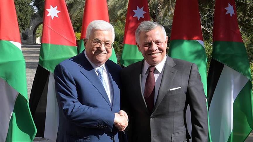 Jordanian king receives Palestine's Abbas in Amman