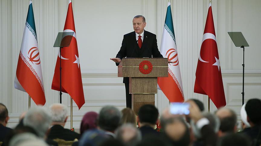 أردوغان: يجب على تركيا وروسيا وإيران إرساء الأمن في المنطقة