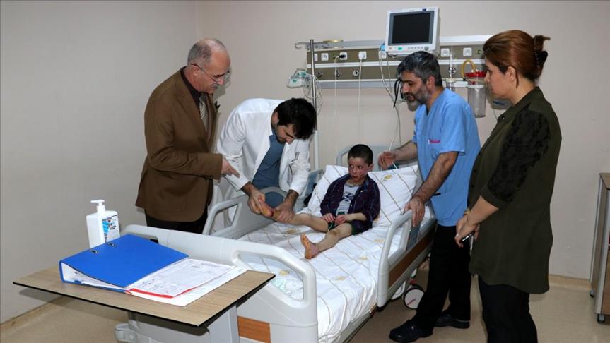 منداڵێکی هەولێری کە جەستەی سووتابوو لە تورکیا چارەسەرکرا