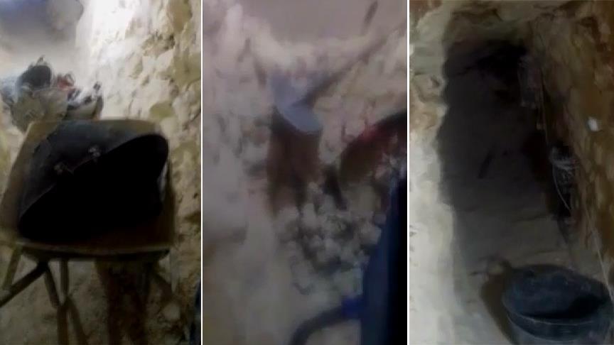 L'AA filme les tunnels creusés par les terroristes du YPG/PKK à Manbij