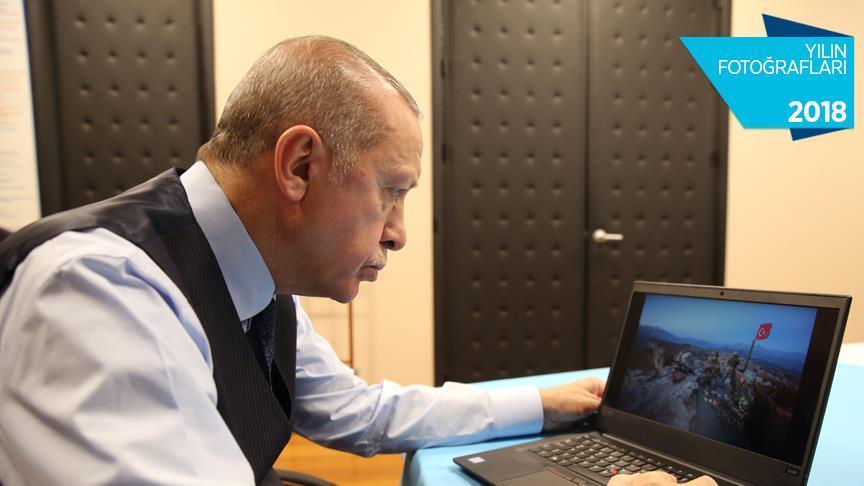 Meilleures photos 2018 de l’AA: Le vote du président Erdogan