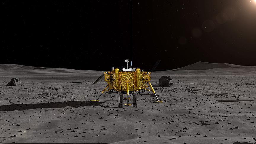 Китайский аппарат сел на обратной стороне Луны 