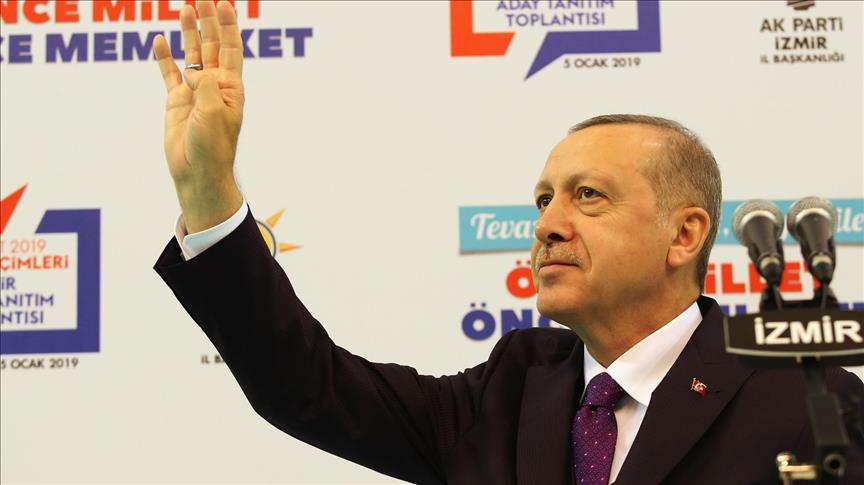 Erdogan announces Izmir's 25 district mayor candidates 