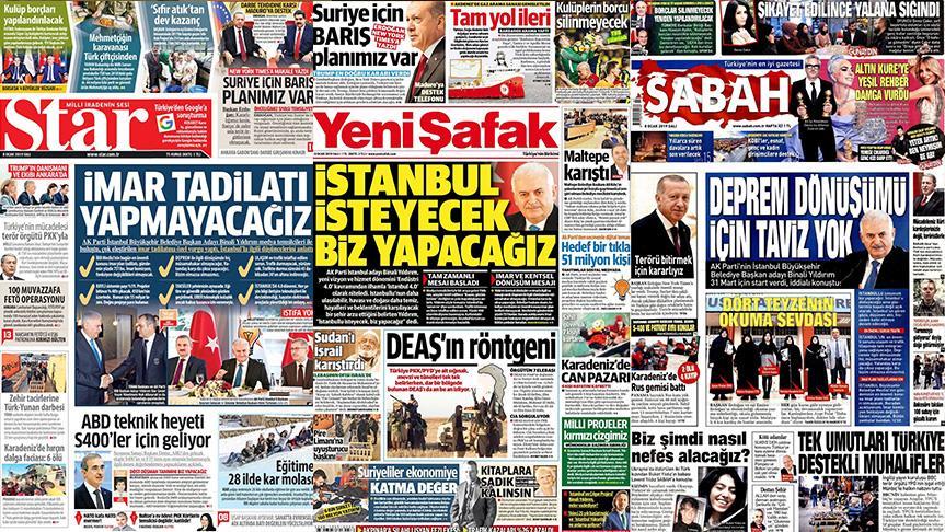 مهم‌ترین سرخط برخی روزنامه‌های امروز ترکیه