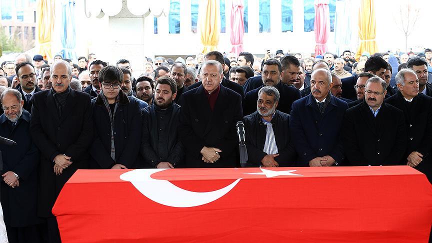 Erdoğan eski milletvekili Aksak'ın cenazesine katıldı