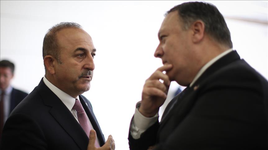 Çavuşoğlu ABD Dışişleri Bakanı Pompeo ile görüştü
