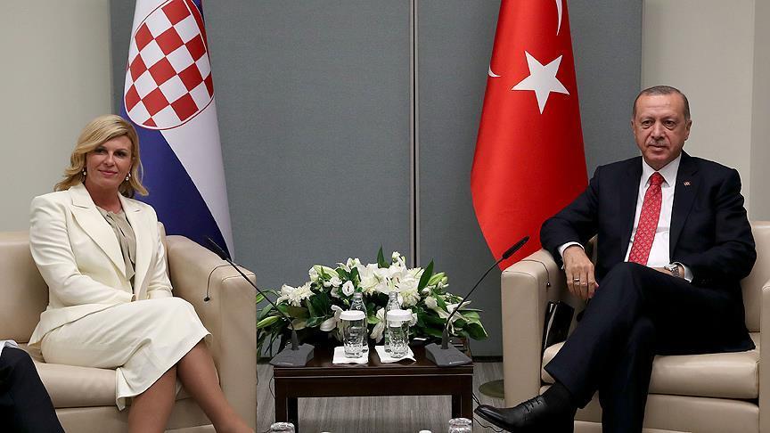 La présidente croate, Kolinda Grabar-Kitarović, en visite en Turquie mercredi