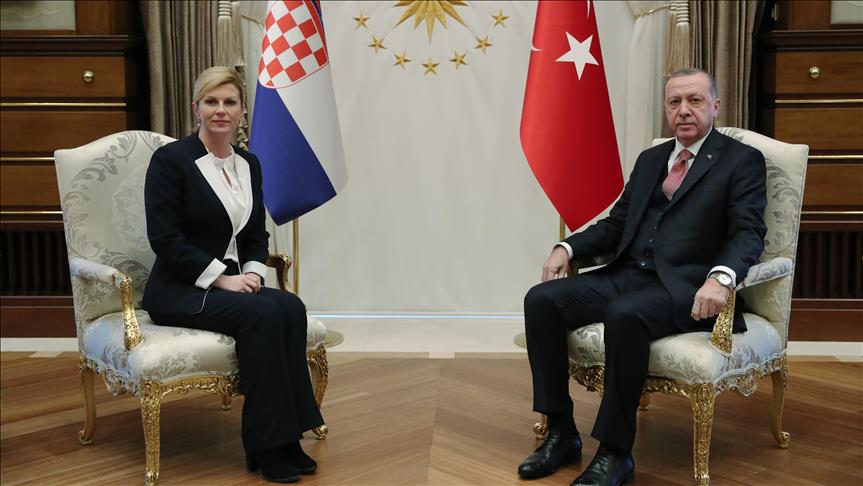 روسای جمهور ترکیه و کرواسی همه ابعاد روابط دو کشور را ارزیابی کردند