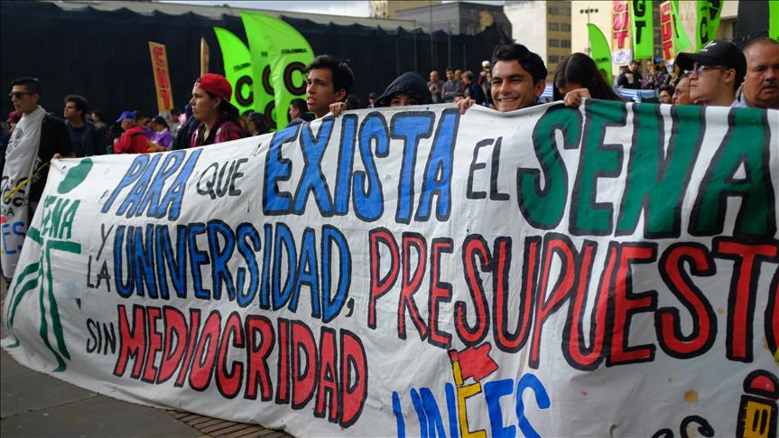 Líder estudiantil colombiana: “La marcha no pone en riesgo los acuerdos con el Gobierno”