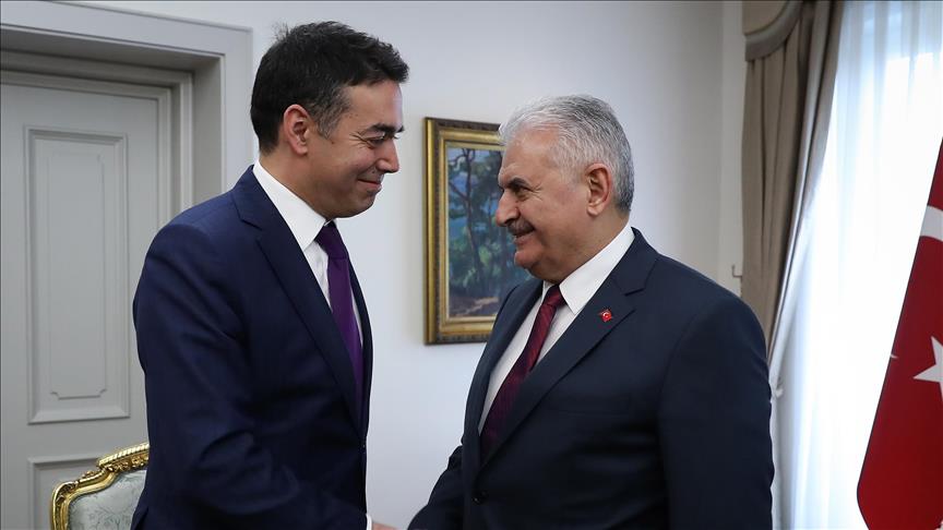 Turkish parliament speaker meets Macedonian FM