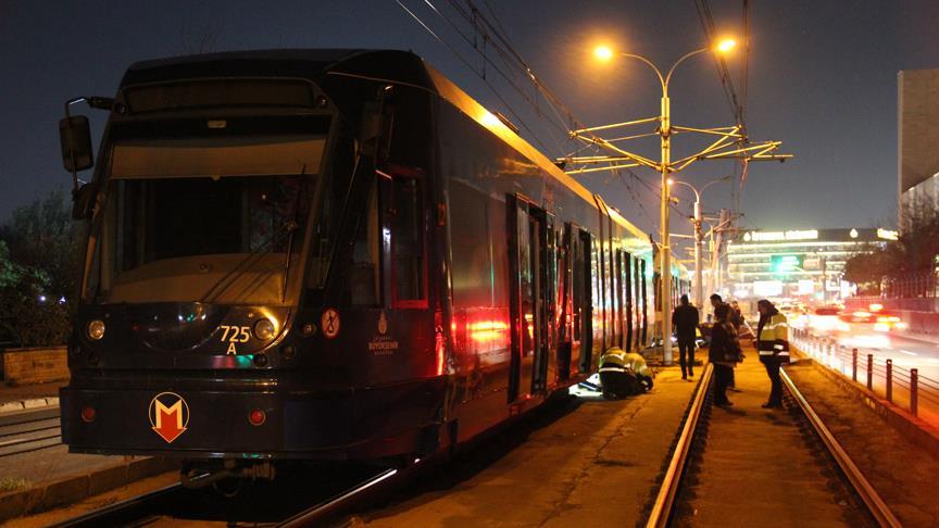 İstanbul'da tramvayda teknik arıza 