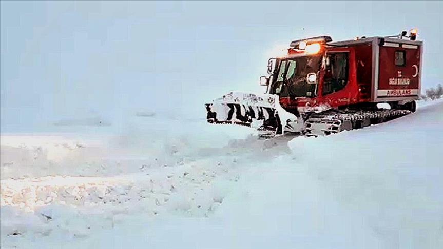 Ekipler hasta kadın için seferber oldu