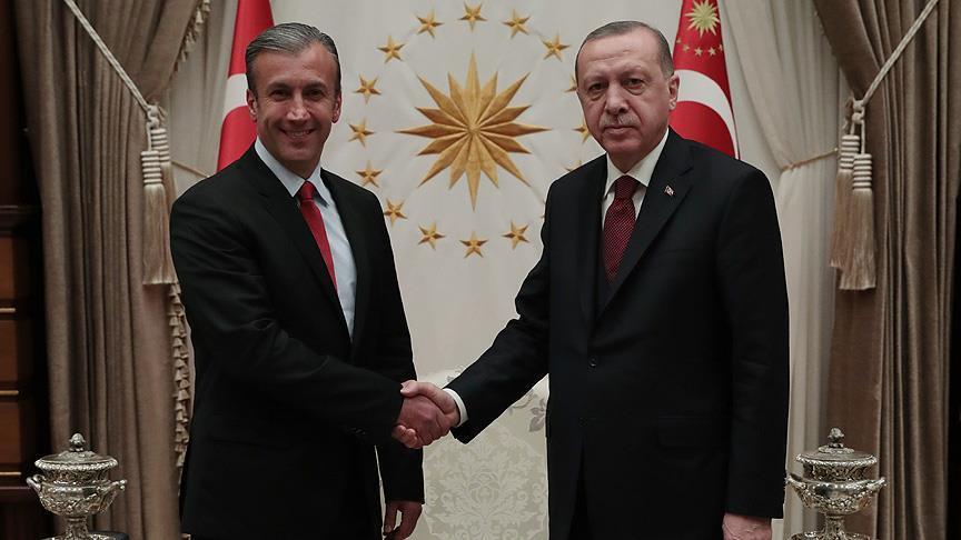Эрдоган встретился с вице-президентом Венесуэлы