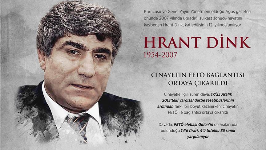 'Güvercin tedirginliğinde' biten bir hayat: Hrant Dink 
