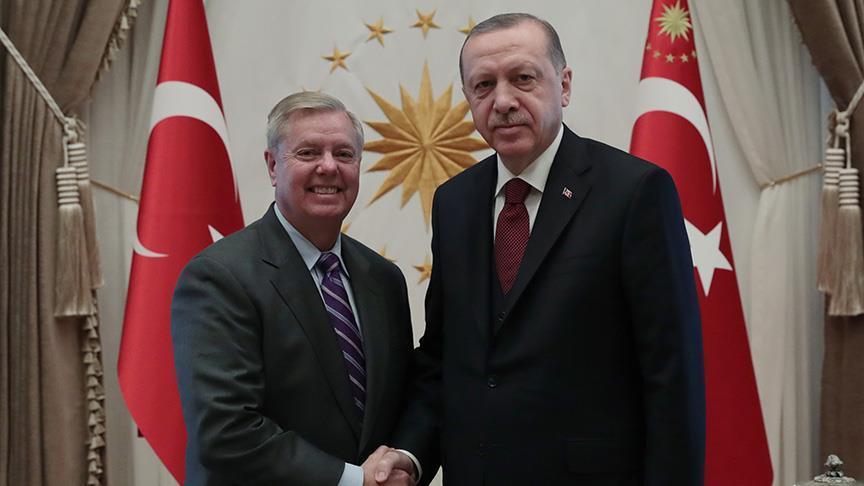 أردوغان يلتقي وفدا أمريكيا برئاسة السيناتور غراهام