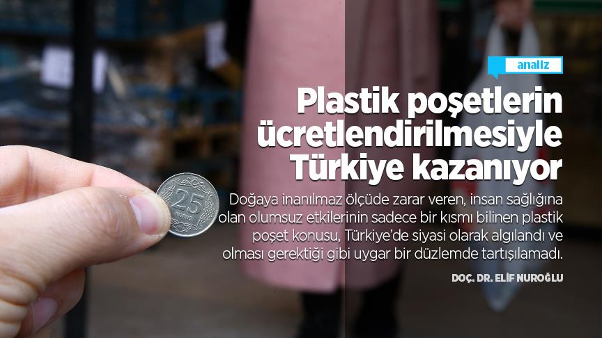 Plastik poşetlerin ücretlendirilmesiyle Türkiye kazanıyor