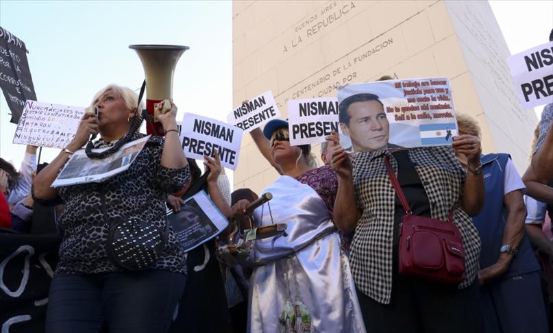 Arjantin'de öldürülen Savcı Nisman için protesto