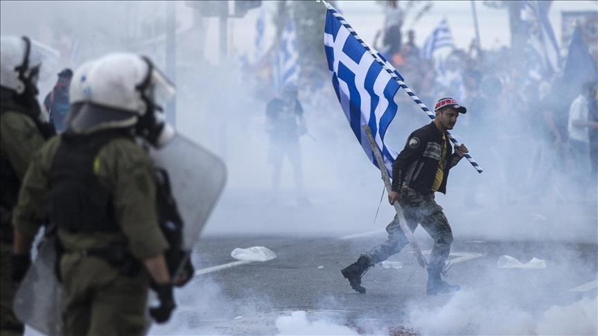 Miles protestan en Grecia por acuerdo de cambio de nombre de Macedonia