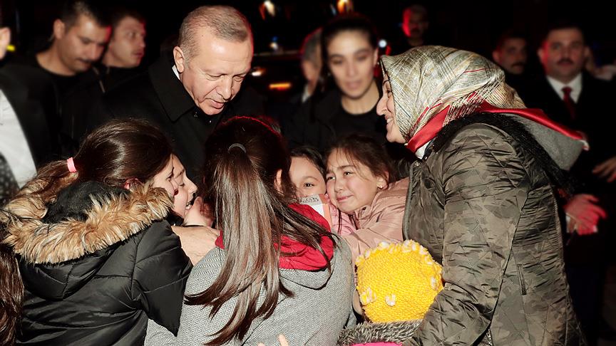 Erdoğan Ordu'da vatandaşlarla bir araya geldi