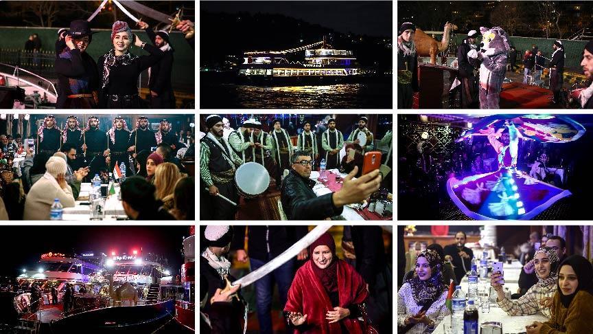 إسطنبول.. السياح العرب يستمتعون بجمال البوسفور عبر سفينة خاصة بهم (تقرير) 