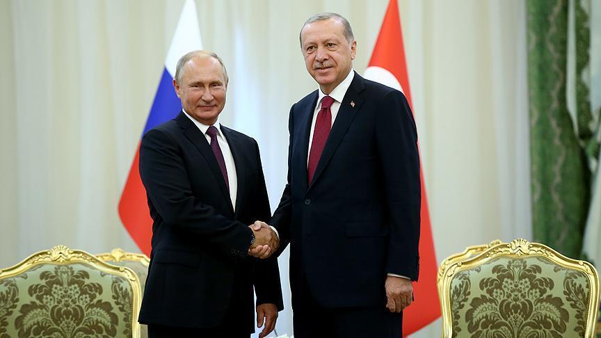 نخستین دیدار اردوغان و پوتین در سال جدید میلادی