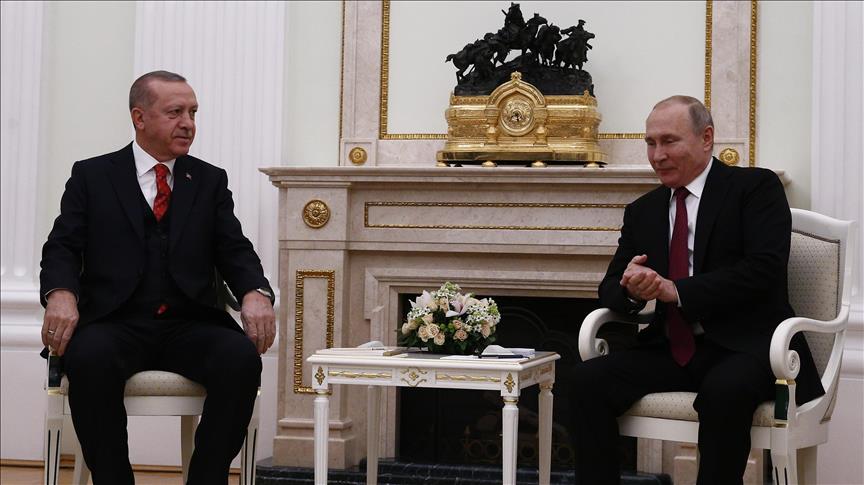 Эрдоган и Путин проводят переговоры в Москве 