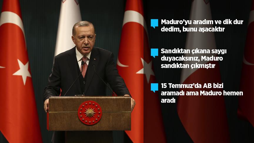 Cumhurbaşkanı Erdoğan: Sandıktan çıkana saygı duyacaksınız