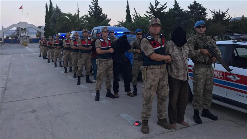 afrin de yakalanan teroristlere