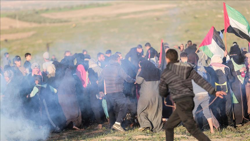 For 44th week, Gazans protest along Israel buffer zone