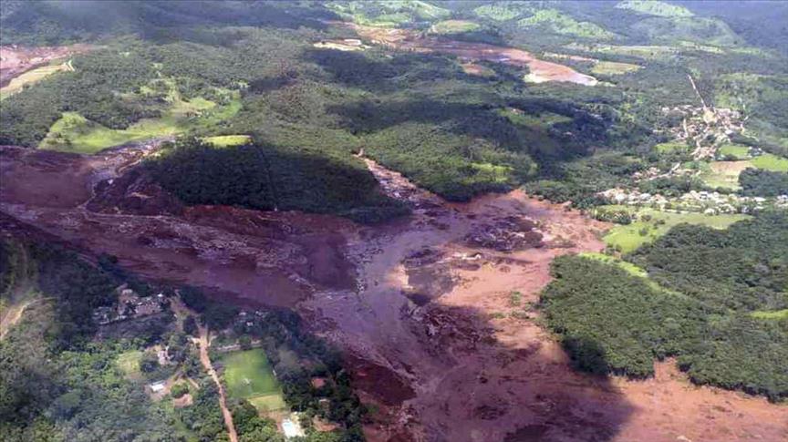 At least 200 missing after mining dam bursts in Brazil