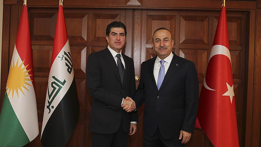 Dışişleri Bakanı Çavuşoğlu Neçirvan Barzani ile görüştü