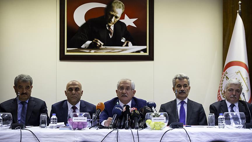 Siyasi partilerin birleşik oy pusulasındaki yerleri belirlendi