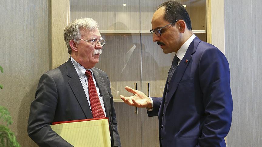 Turkey’s presidential aide, US’s Bolton discuss Syria 