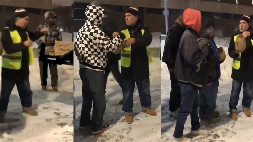 Muslim man hand delivers food to Chicago's homeless